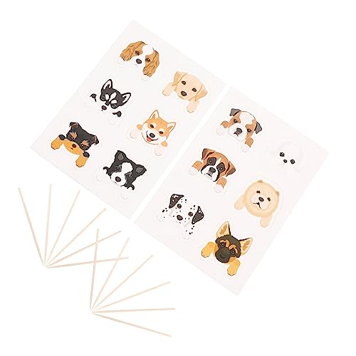 JOINPAYA 36 Pcs Haustierhundkuchen Insert Hundekuchen Haustier Party Haustier Geburtstagsfeier Welpe Cupcake Toppers Tier Geburtstag Party Lieferungen Geburtstag Cupcake von JOINPAYA