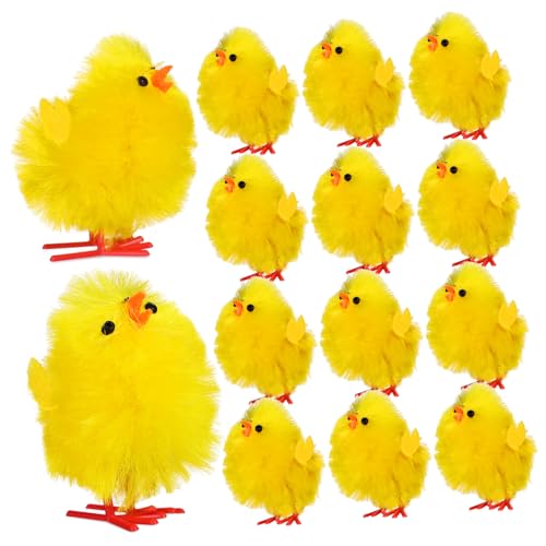 JOINPAYA 36 Stück Osterdekoration Küken Mini Küken Modelle Mini Easterens Osterküken Kleines Küken Simuliertes Huhn Spielzeugküken Osterdekoration Kleine Hühner Chemiefaser Und Kunststoff von JOINPAYA