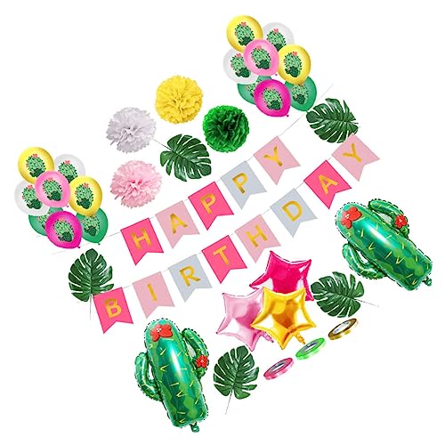 JOINPAYA 38pcs Hawaii Party Dekorieren Luftballons Geburtstagsdekorationen Ballonständer Alles Zum Geburtstag Luftballons Ballonstäbchen Ballonbogen-kit Hochzeitsdeko Latexballons von JOINPAYA