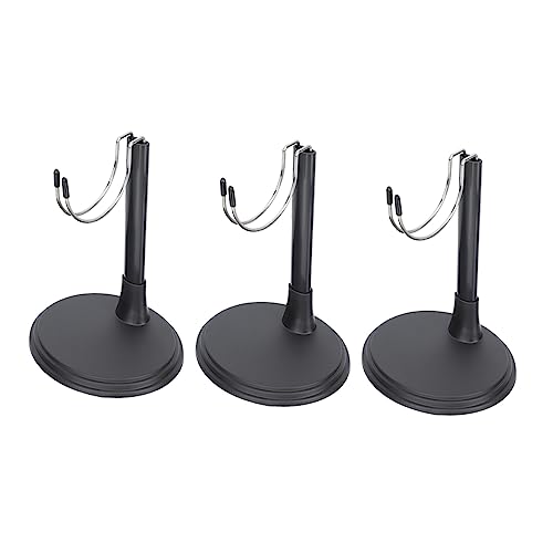 JOINPAYA 3St Puppenständer Figure Stand doll Accessories Puppenpräsentation Puppenausstellungsständer Figurenständer Kinderpuppen Plüsch Puppenhalterung Puppenregal Plastik Black von JOINPAYA