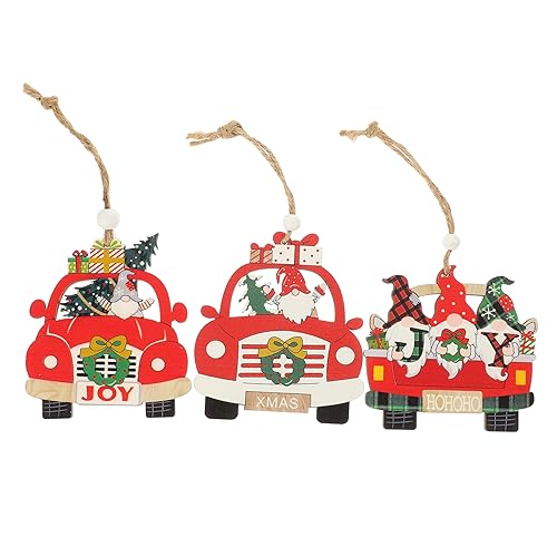 JOINPAYA 3St Weihnachtsschild aus Holz weihnachtsdeko christbaumanhänger Xmas Tree Decorations Christmas Decorations Weihnachtsfeierverzierung Weihnachtsbaumschmuck zum Aufhängen hölzern von JOINPAYA