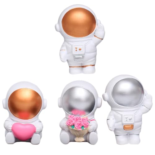 JOINPAYA 4pcs Kreative Astronaut Figuren Harz Modelle für Büro Wohnkultur Lebendige Desktop Dekorationen Thema von JOINPAYA