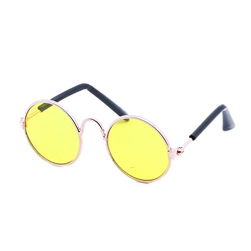 JOINPAYA 4 Stück Brille für Puppenhaustier Haustierbrillen Modebrillen für Haustiere Mini-Sonnenbrille für Puppe Coole Tierbrille Hundebrillen Puppe Dekor Gläser Haustier Brille von JOINPAYA