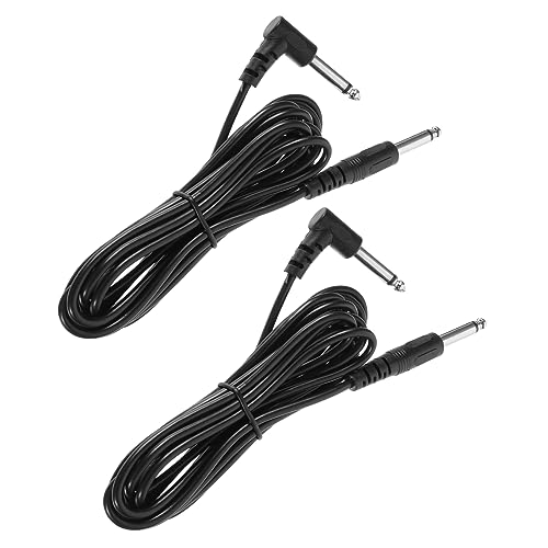 JOINPAYA 4 Stück Gitarrenkabel Kabel Gitarre Kabel Anschlusskabel Für Gitarre E-bass-kabel Kabel Für E-gitarre Lautsprecher Anschlusskabel Boombox-lautsprecher Audiokabel Black Kupferkern von JOINPAYA