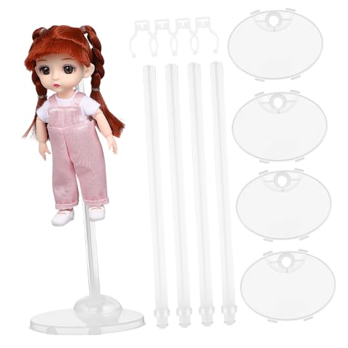 JOINPAYA 4 Stück Halterung Puppenhalter Actionfigur Steht Puppengestelle Action Figur Mini-puppenständer Transparenter Puppenständer Puppe Steht Zur Anzeige Actionfiguren Stehen Plastik von JOINPAYA