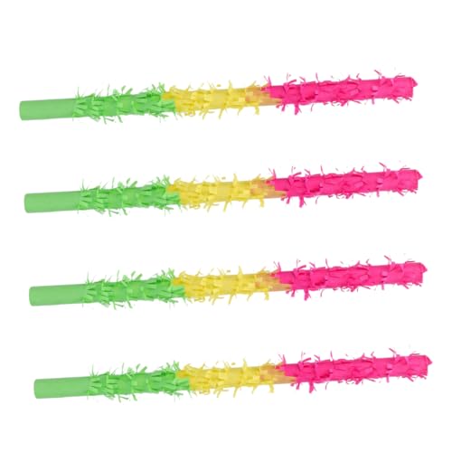 JOINPAYA 4 Stück Piñata-sticks Geburtstagsfeier Piñata Geburtstags-piñata-stick Piñata-buster Fiesta-gastgeschenke Cinco De Mayo Pinata Pinata-stick Für Kinder Fiesta-piñata-stick Papier von JOINPAYA