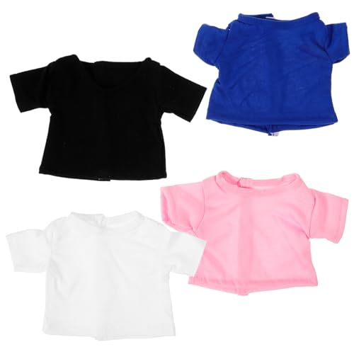 JOINPAYA 4pcs Stofftier T-Shirt Bär Puppen Kleidung für Dekorative Sets von JOINPAYA