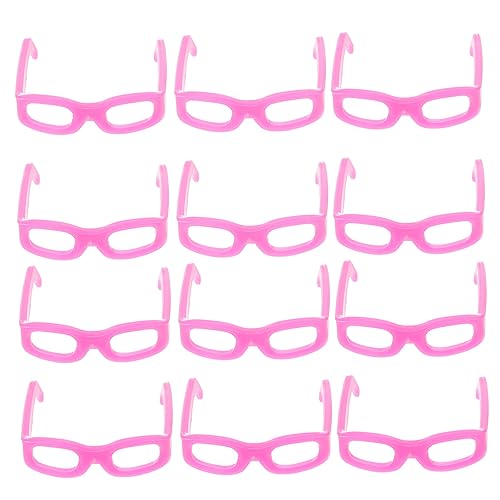 JOINPAYA 50 Stück Mini-Brille Puppe doll Accessories Mini Sonnenbrille Mini-Sonnenbrillen Spielzeugbrillen Plastik Rosy von JOINPAYA