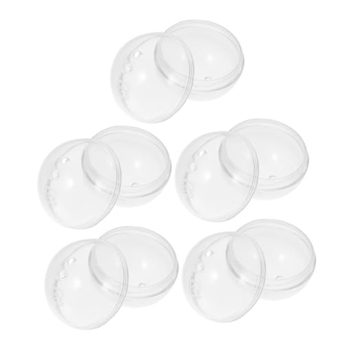 JOINPAYA 5st Gacha-schale Lustige Pongbälle Kapsel Für Verkaufsautomaten Nummerierte Pong-bälle Gewinnautomatenkapsel Geschenkverpackungsball Leere Runde Kapseln Transparent Plastik von JOINPAYA