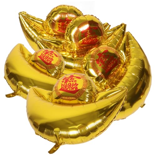 JOINPAYA 5st -ballon Neujahrsballon Silvester Ballons Dekorationen Neujahrsdekore Neujahrsornament Partyzubehör Für Das Neue Jahr Foto-requisiten Golden Aluminiumfolie von JOINPAYA