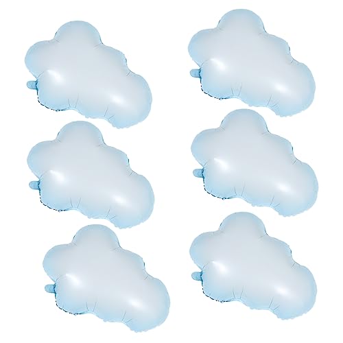 JOINPAYA 6 Stück Aluminiumfolienballons Für Hochzeiten Luftballons Wolken Geburtstagsfeier Dekorationen Lieferungen Blaue Luftballons Babyparty Luftballons Kinderhanteln Babyparty von JOINPAYA