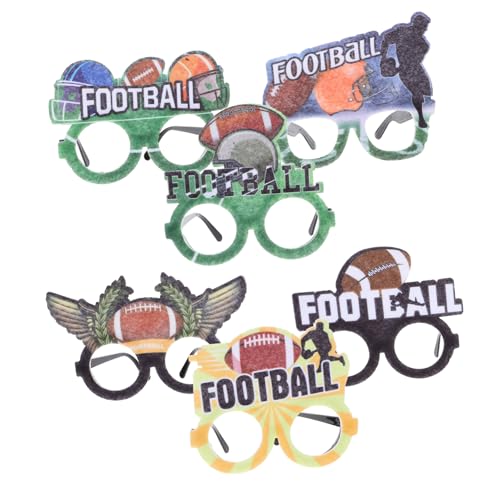 JOINPAYA 6 Stück Super-Bowl-Brillengestelle Rugby-Party-Gefälligkeiten Fußball-Partyartikel lustige Brille fasching brille Partydekoration partybrillen Dekorative Brille Partyzubehör PP von JOINPAYA