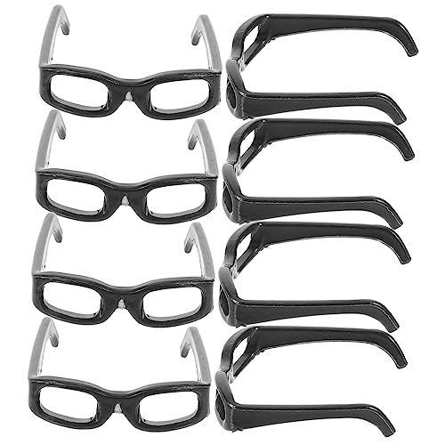 JOINPAYA 60St Mini-Brille Miniatur Sonnenbrille zum Ankleiden von Puppen Bausätze Zubehör puppenkleidung puppenspielzeug schnapsgläser Puppe Sonnenbrille Minipuppenbrille Plastik Black von JOINPAYA