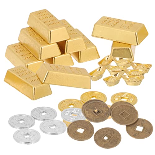 JOINPAYA 60St Modelldekoration aus -Modell Ladenvitrinendekor Faux-Bars Goldmünzen Dekoration Tischdekoration Gold bastelset Barrenverzierung Schreibtischschmuck Papier von JOINPAYA