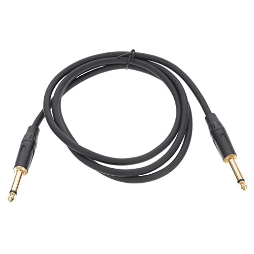 JOINPAYA 65mm Audio Kabel Instrument Kopfhörer Mikrofon Gitarrenverstärker Audio- Basskabel Audiokabel Gitarrenpedalkabel Verstärkerkabel Kabel Für E-gitarre Sauerstofffreies Kupfer Black von JOINPAYA