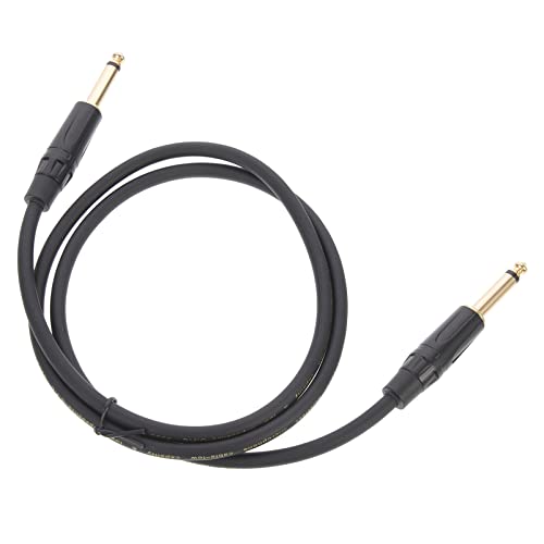 JOINPAYA 65mm Audio kabel gitarrenkabel guitar cable Audio Verbindungskabel speaker cables Studiomikrofon Lautsprecherkabel Aux zu Kabel Audiokabel Instrumenten-Audio-Adapterkabel PVC Black von JOINPAYA