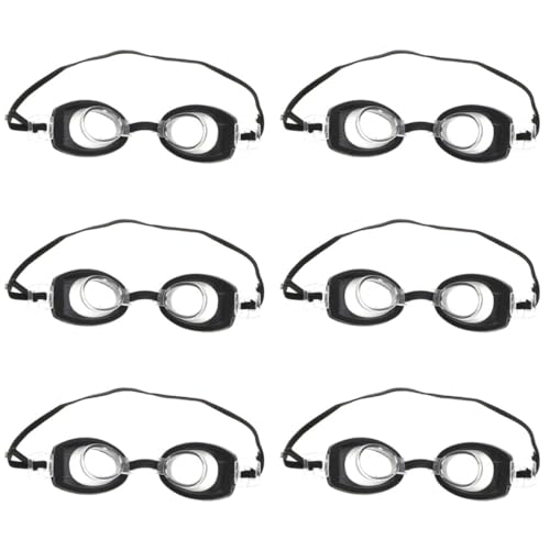 JOINPAYA 6St Mini Schwimm Brille modische Brillendekore dekorative Puppengläser cutermesserser bescherung Weihnachten Puppenmode Puppe verkleiden Zubehör Puppenbrille Plastik Black von JOINPAYA