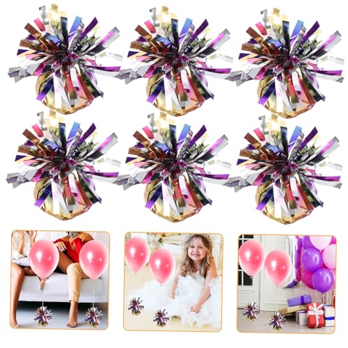 JOINPAYA 6St bodendeko the wedding party ballonbeschwerer helium ballon gas Ballon Gewichte Set Ballon-Anhänger Ballongewichte zum Geburtstag gewichte für hochzeitsballons Farbfilm Colorful von JOINPAYA