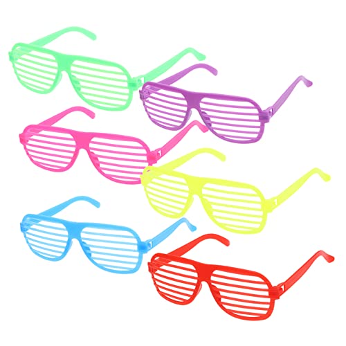 JOINPAYA 6st Shutter-brille Neuheitsbrille Sonnenbrille Mit Neonverschluss Shutter Shades Sonnenbrille Requisiten Für Kinderpartys Party-sonnenbrille Mit Schlitz Kinderbrille Plastik von JOINPAYA