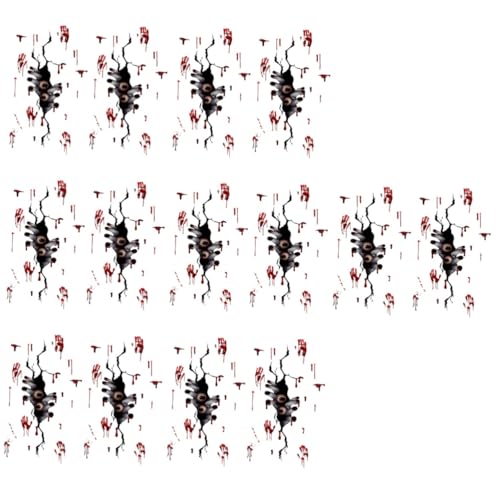 JOINPAYA 7 Sätze Handabdruck-wandaufkleber Kühlschrankaufkleber Gruselige Wandaufkleber Blutflecken Präsentieren Aufkleber Badezimmer-hintergrundaufkleber Pvc 2 Stück * 7 von JOINPAYA