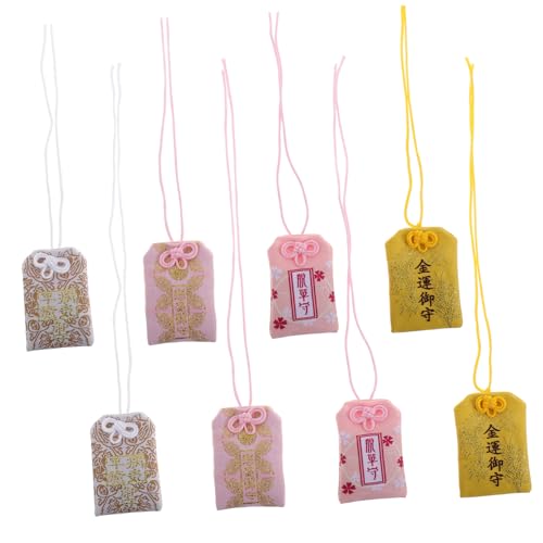 JOINPAYA 8 Stück Wächter Gebetsbeutel Japanischer Omamori Japanisches Glücksbringer Japanischer Hängeanhänger Segensbeutel Anhänger Glücks Omamori Charms Segensbeutel Charm von JOINPAYA