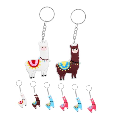 JOINPAYA 8st Alpaka-schlüsselanhänger Neuheits-schlüsselanhänger Für Jungen Alpaka-schmuck Alpaka-armband Cartoon-schlüsselanhänger Cartoon- -schlüsselanhänger Pvc von JOINPAYA