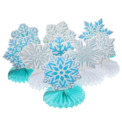 JOINPAYA 9st Wabenkugel Partygeschenk Zum Thema Winter Weihnachts-waben-herzstück Weihnachtliche Wabenmittelstücke Tischdekorationen Tischdeko Für Partys Schneeflockenwabe Papier von JOINPAYA