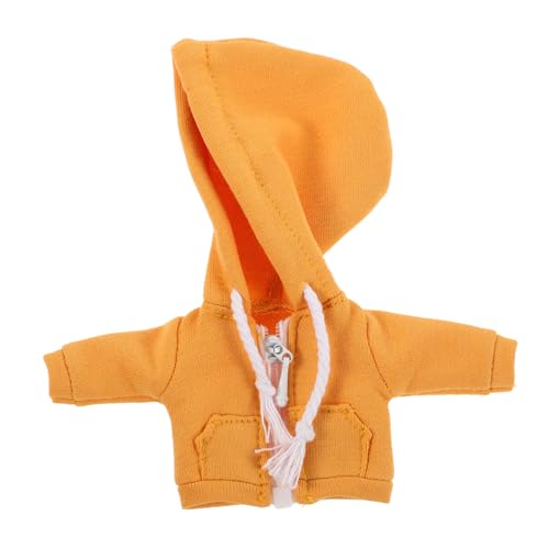 JOINPAYA Bjd Puppenjacke Bjd Puppen Kleidung Miniatur Tiny Dolls Kapuzenpullover Hoodie-Auto-gangschaltungsabdeckung Shifter-Hoodie Miniatur-kleinpuppen-Hoodie Mini-Dolly Yeah Yellow Stoff von JOINPAYA