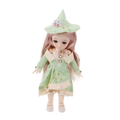 JOINPAYA Bjd-gelenkpuppe Bjd-puppenkörper Anime-Puppe Kugelgelenkpuppe Amerikanische Puppe Mini-bjd-Puppe Süße Puppen Kawaii Prinzessin Puppe Puppenkleidung Perücke Puppe Mädchenpuppen Samt von JOINPAYA