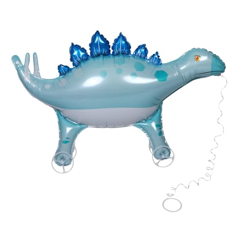 JOINPAYA Dinosaurier Ballon Mit Rädern 3D Stehfolien Dinosaurier Ballon Selbststehender Laufender Tierballon Für Kindergeburtstagsparty Zubehör von JOINPAYA