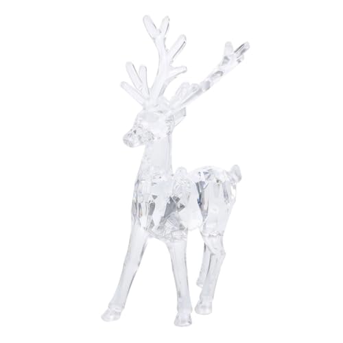 JOINPAYA Elchverzierung acryl Rentier deko Figur Rentier deko weihnachtsornament Christbaum Schmuck Rentier-Ornamente Weihnachts-Hirsch- Rentierfiguren Hirschfiguren Transparent von JOINPAYA