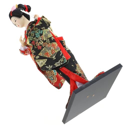 JOINPAYA Geisha-seidenpuppe Tischkimono-puppenverzierung Kimonopuppenfigur Puppenschmuck Kimonos Kimono-puppenstatue Weibliche Kimonopuppe Kimono-skulptur Kimono-puppenfigur Abs von JOINPAYA