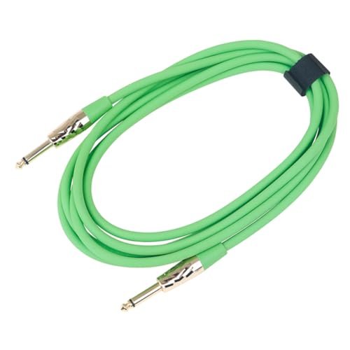 JOINPAYA Gitarreneffektkabel Kabel Für Elektrische Gitarre Gitarren-audio-patchkabel E-bass-audiokabel Patchkabel Gitarren Gitarren-patchkabel Mit Kunststoff Ummantelter Kupferdraht Green von JOINPAYA