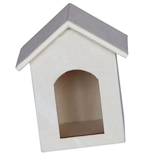 JOINPAYA Hausmodell Mini-dekor Kleiner Vogel Miniaturdekoration Schneehaus-skulptur Mikro-szenen-Layout-dekor Mini-puppenhaus Mini-vogelhaus Mikrolandschaftsdekor Mini- Hölzern Beige von JOINPAYA