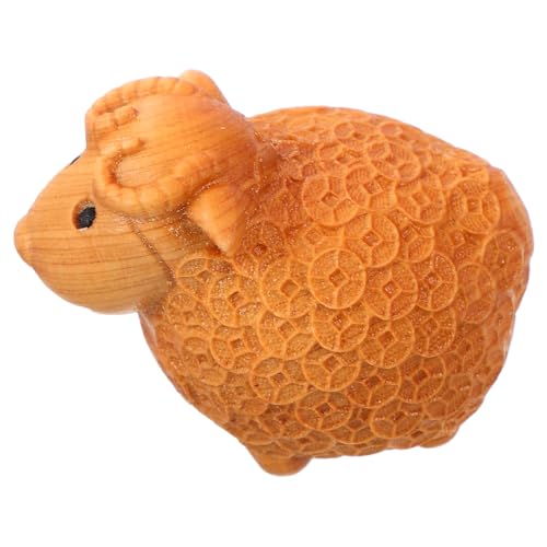 JOINPAYA Holzschnitzerei-Ornamente Revers Brosche Schwerer Pflückkopf Kleidungsbrosche Shocking Pad 3D-drucker Mini-Tasse Dekorative Dekoration Welpenstatue Heimformen Light Brown Hölzern von JOINPAYA