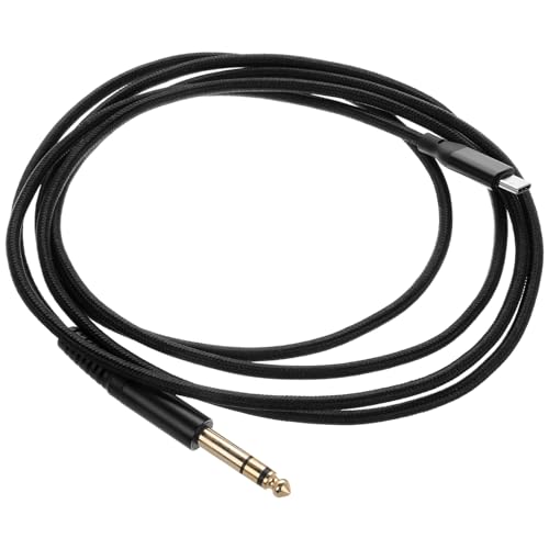 JOINPAYA Konvertierungslinie kopfhörerkabel Gitarre auf USB-Kabeltr Kopfhörerkonverter Gitarren-Audiokabel Instrumentenzubehör Gitarrenverstärkerkabel Gitarren-Audio-Patchkabel Kupfer Black von JOINPAYA