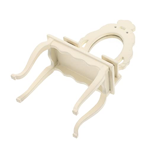 JOINPAYA Mini-kommode Schminkspiegel Eitelkeit Miniaturmöbel Miniaturdekoration Miniatur Schminktisch Simulation Schminktisch Mini-waschtisch Miniatur-hausmöbel Hölzern Beige von JOINPAYA