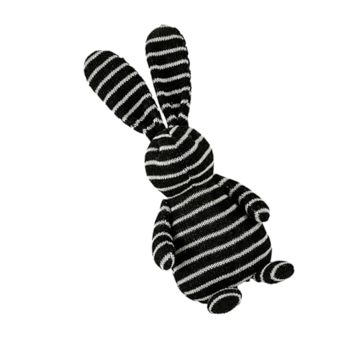 JOINPAYA Osterhase hasenfiguren Bunny Party Hasenbastelei Easter Egg Decoration Osterzimmerdeko spielzeuge Stoffhasen- Urlaubskaninchenpuppe lustiges Kaninchen Frühlingskaninchen Black von JOINPAYA