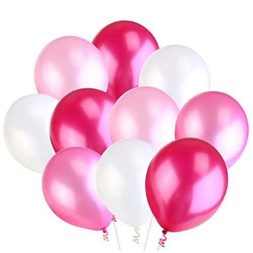 JOINPAYA Pearl Latex Ballons Für Hochzeit Und Geburtstagsfeier Hochwertige Luftballons Weiß Hellrosa Und Pflaume Perfekte Deko Für Unvergessliche Feiern von JOINPAYA