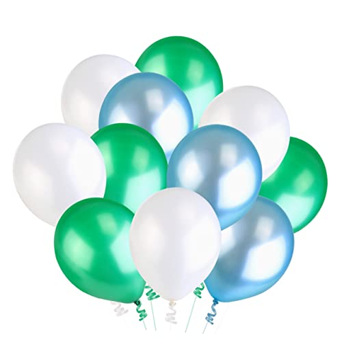 JOINPAYA Perl Latex Luftballons Weiß Seeblau Und Grün Für Hochzeiten Und Geburtstagsfeiern Leichte Luftballons Für Festliche Dekoration von JOINPAYA