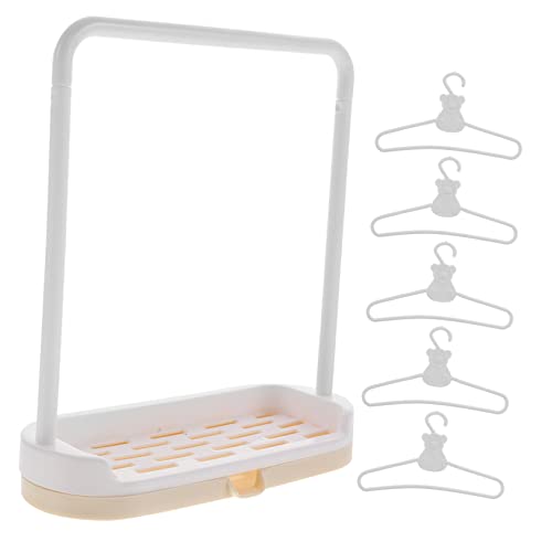 JOINPAYA Puppe Kleidung Display Steht Rack 1 Set Mini Kleiderbügel für Puppen Baby Mädchen von JOINPAYA