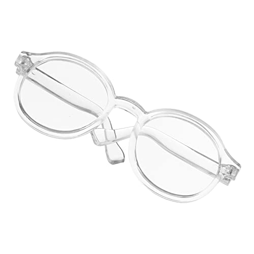 JOINPAYA Puppenbrille leichte Brille Damen Gruselige Puppe Brille für Frauen puppenkleidung Puppen Kleidung Brillen zum Anziehen der Puppe praktische Gläserdekore Plastik Transparent von JOINPAYA