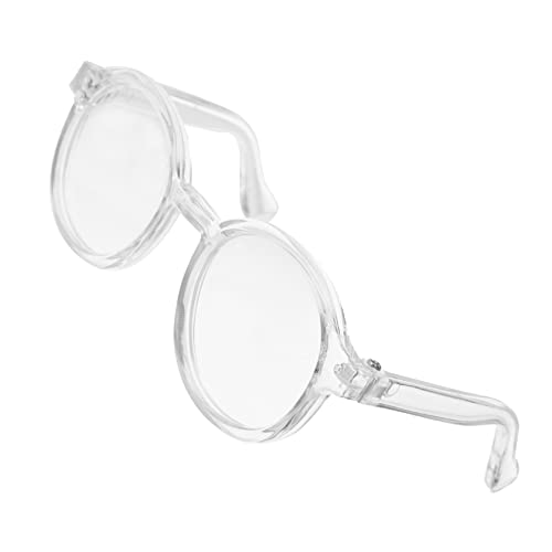 JOINPAYA Puppenbrille leichte Brille Damen Mini-Sachen Brille für Frauen Gruselige Puppe puppenkleidung Puppen Kleidung Puppenbasteln Brillen für Puppen Brille für Puppe Plastik Transparent von JOINPAYA