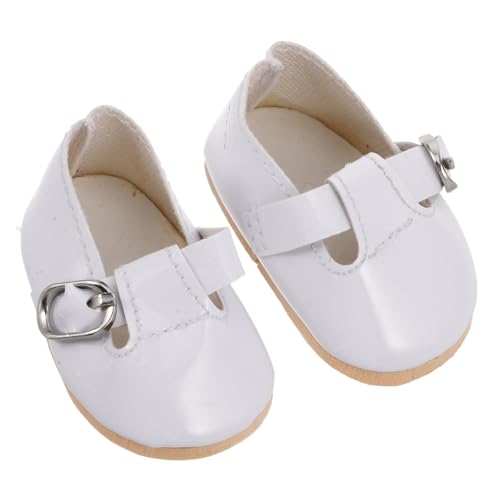 JOINPAYA Puppenschuhe Puppen Accessoires Puppen Kleidung Puppen Schuhe für Accessoires Babyschuhe für Puppen Neugeborene Schuhe Babydoll-Schuhe Silberne Abendschuhe für Damen Light Grey von JOINPAYA