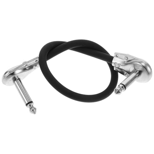 JOINPAYA kabel für elektrische gitarre Verstärkerkabel Pedalboard-Kabel Flache Patchkabel für Gitarre Instrumentenkabel Audiokabel Kabel gitarre Kabel für Gitarreninstrumente Messing Black von JOINPAYA