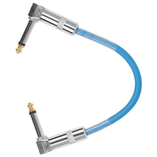 JOINPAYA kabel für elektrische gitarre gitarrenkabel guitar cable anschlussleitung verbindungskabel Pedal-Patchkabel Patchkabel gitarre Patchkabel für Gitarrenpedale Patch-Kabel Metall Blue von JOINPAYA