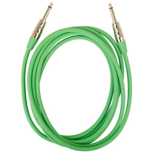 JOINPAYA lichtleiterkabel optikalkabel power cord kupferkabel gitarrenzubehör Lautsprecherkabel Drähte Pole Bass-Audiokabel Adapter-Effektkabel Mit Kunststoff ummantelter Kupferdraht Green von JOINPAYA