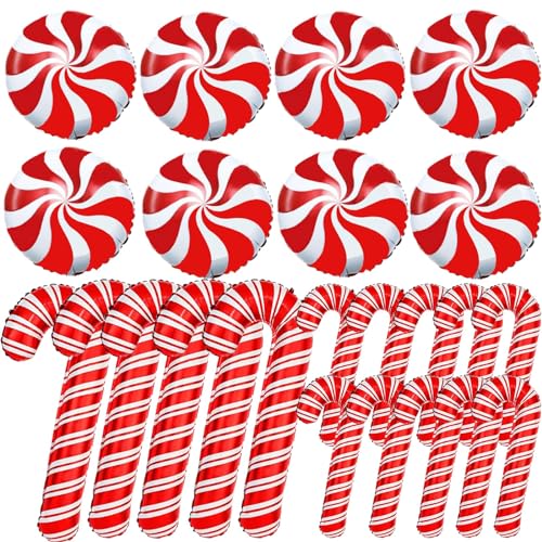 JOISHOP Weihnachtsballons mit Zuckerstangen-Motiv von JOISHOP