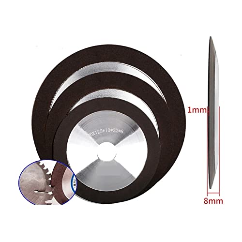 Diamanttrennscheibe, 75/100/125/150 mm Diamant-Schleifscheiben Diamantscheiben for Schärfen for Wolframstahl-Fräser-Werkzeugschärfer-Schleifer,DIY-Werkzeuge(150,125x32x8x10mm) von JOJIDE