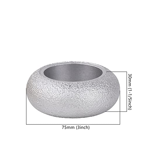 Diamanttrennscheibe, 75 mm vakuumgelötete Diamant-Handprofil-Radbohrung 22 mm Trocken- oder Nassschleifscheibe for Marmor Granit Quarz Keramik,DIY-Werkzeuge(Roman Column 30mm) von JOJIDE